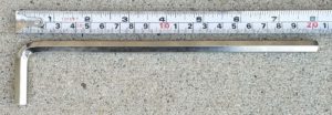 8mm, long handle hex key Allen wrench