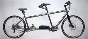 da Vinci silver Tailwind Mountain Hybrid tandem bike