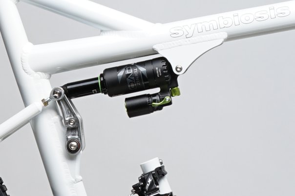 Symbiosis Full Suspension Tandem Bicycle Close-up