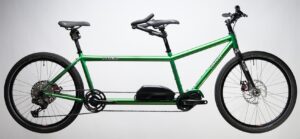 Tailwind electric assist with Gates CDX timing belt in Limetime green